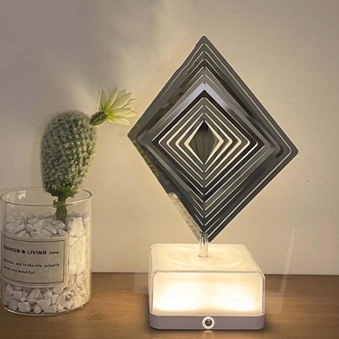 3D Rotating Ambient Night Light