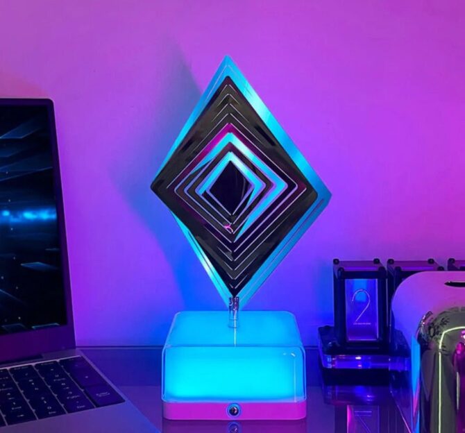 3D Rotating Ambient Night Light