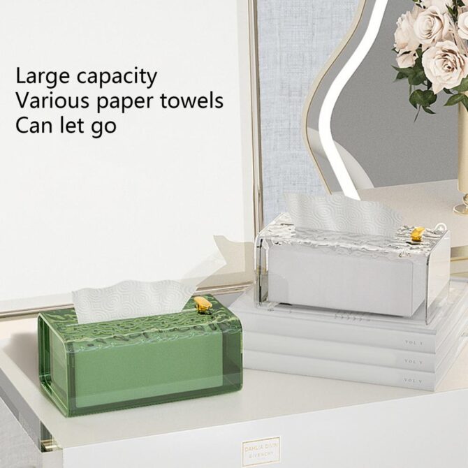 Luxury Glacier Pattern Tissue Box