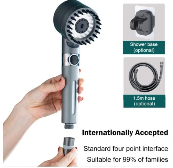 Pressurized Shower Head 4 in1